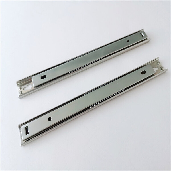 Partial Side Rails China HJ2702 Drawer Slides Rails 2 Folds Partial Extension Ball Bearing ...