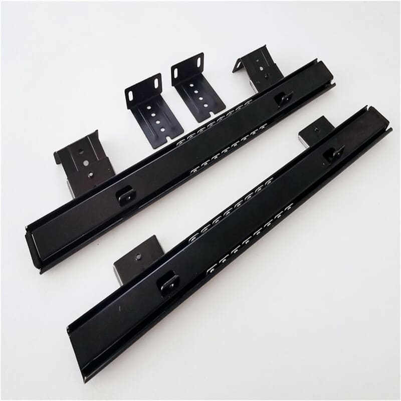 China HJ3506 Steel Ball Bearing Keyboard Slides Keyboard Drawer Slides